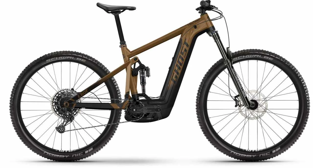 Ghost E-Riot Trail Advanced Black / Gold E-Bike Fully Mountainbike