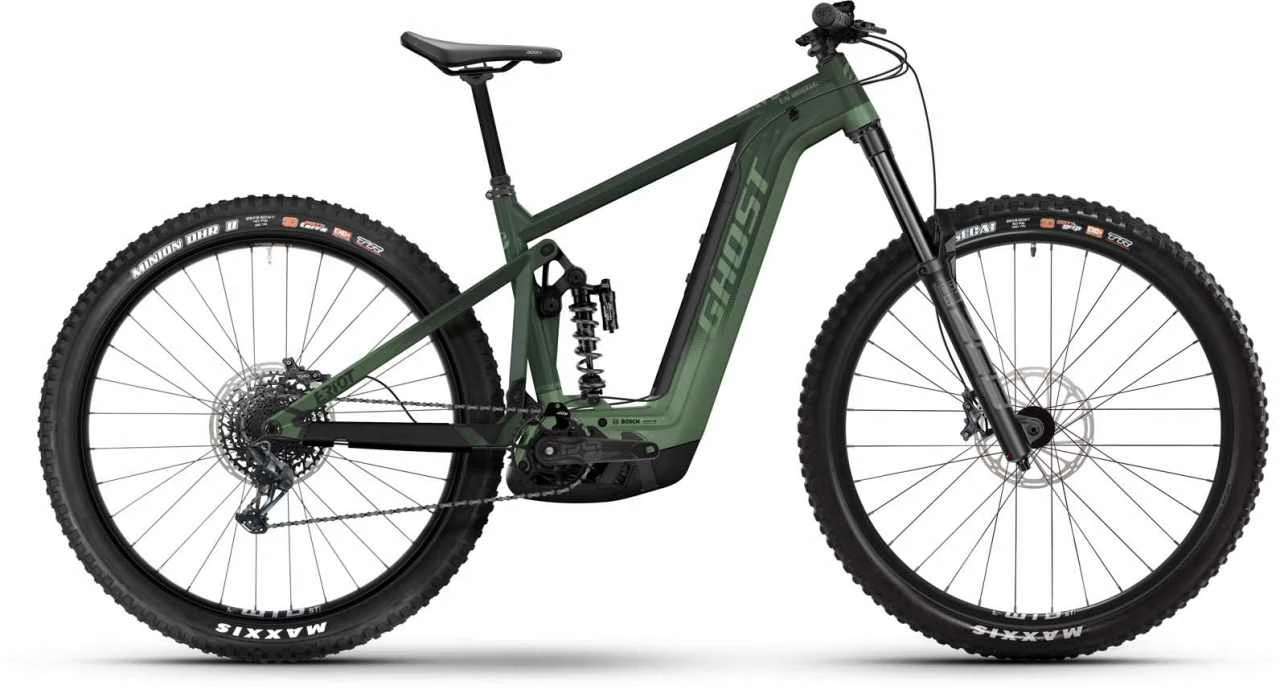 Ghost E-Riot EN Universal Dark Green / Metallic Green E-Bike Fully Mountainbike