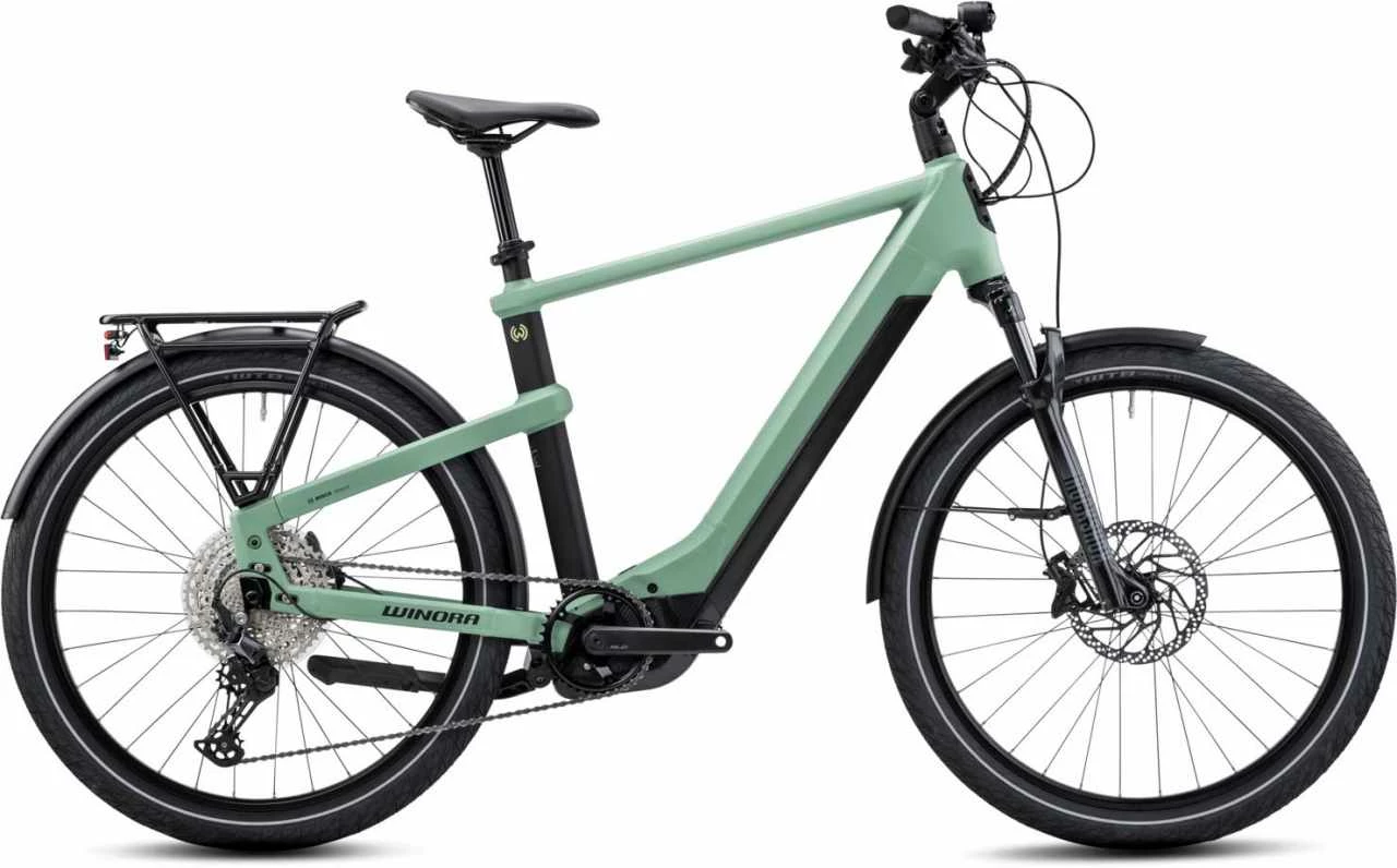 Winora Yakun 12 Defender Matt E-Bike Trekkingrad Herren