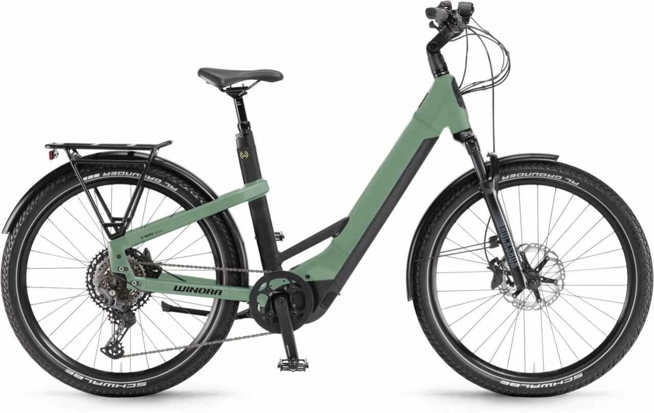 Winora Yakun 12 Defender Matt E-Bike Trekkingrad Tiefeinsteiger