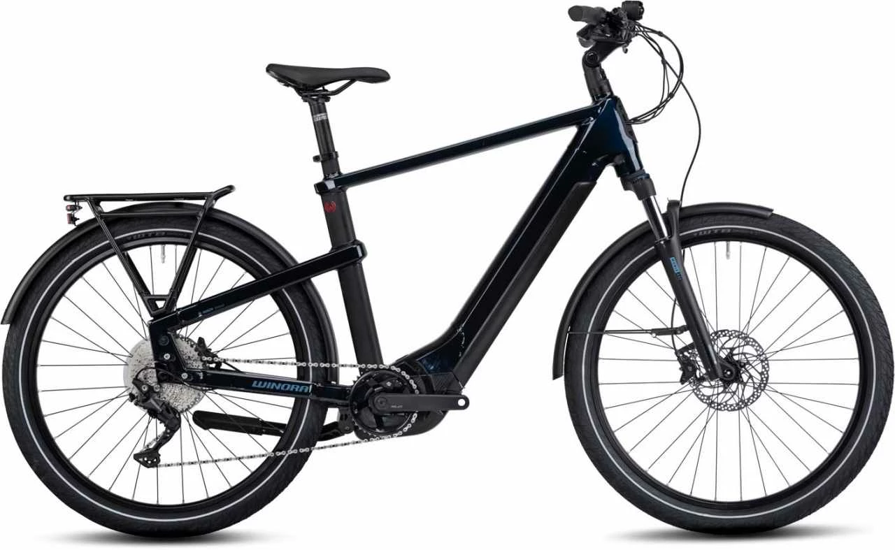 Winora Yakun 10 Darkblue E-Bike Trekkingrad Herren