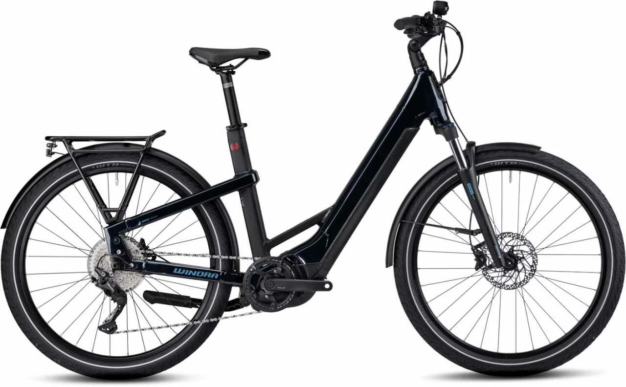 Winora Yakun 10 Darkblue E-Bike Trekkingrad Tiefeinsteiger