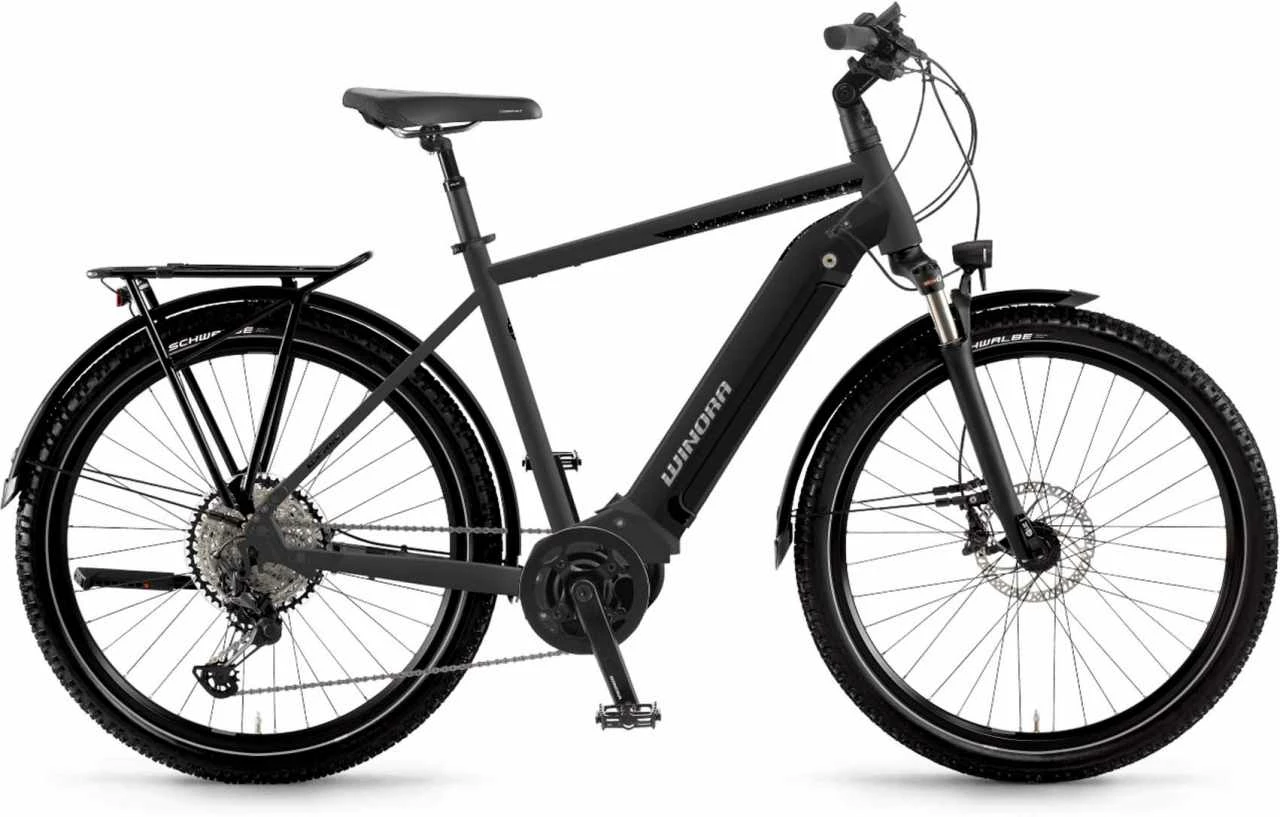 Winora Yucatan 12Pro I630Wh Schwarz Matt E-Bike Trekkingrad Herren