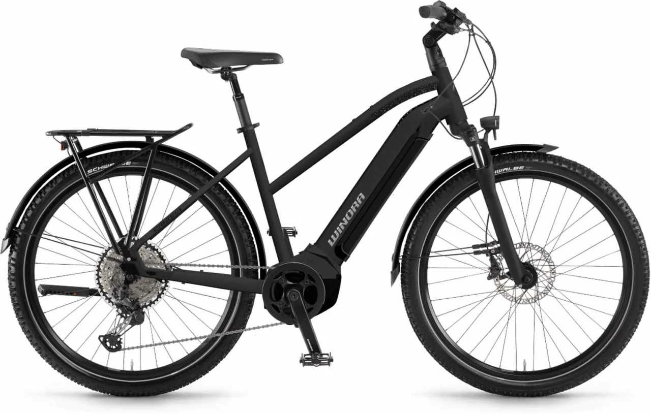 Winora Yucatan 12Pro I630Wh Schwarz Matt E-Bike Trekkingrad Damen
