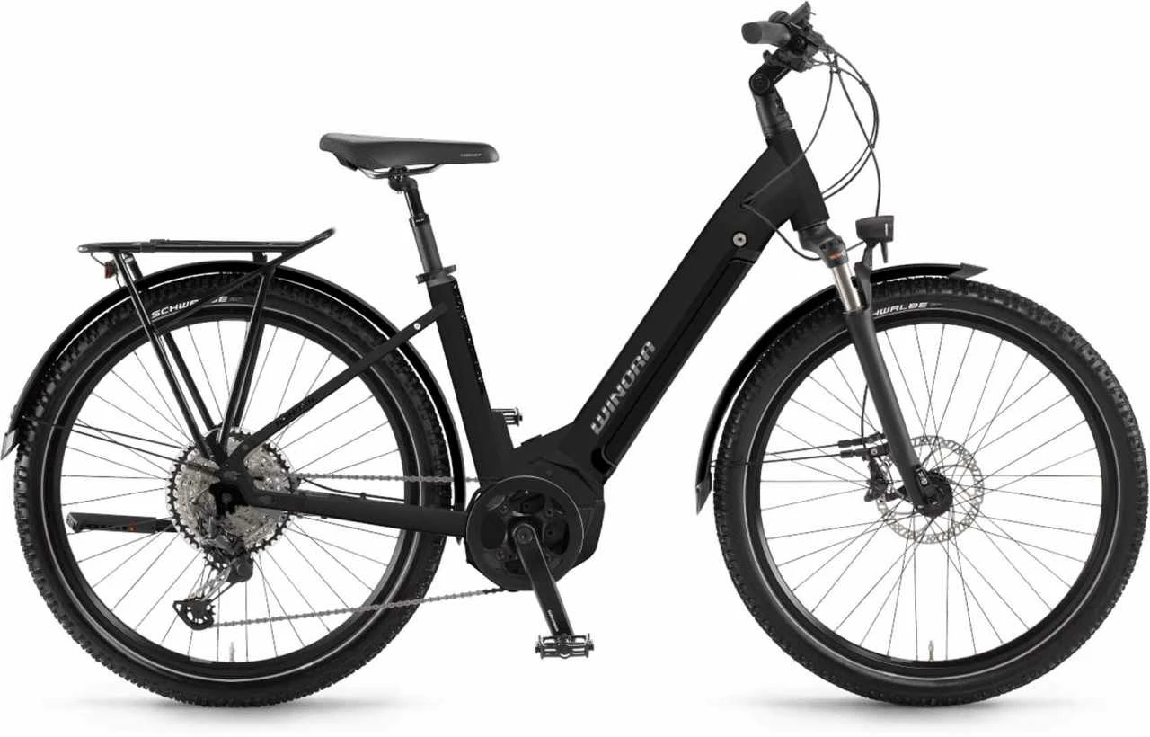 Winora Yucatan 12Pro I630Wh Schwarz Matt E-Bike Trekkingrad Tiefeinsteiger