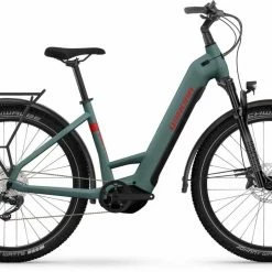 Winora Yucatan X12 Metallic Stone Blue Matte E-Bike Trekkingrad Tiefeinsteiger