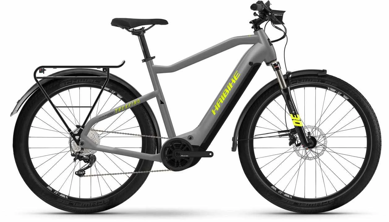 Haibike Trekking 6 Gloss Grey Neon / Ylw E-Bike Trekkingrad Herren