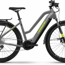 Haibike Trekking 6 Gloss Grey Neon / Ylw E-Bike Trekkingrad Damen