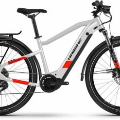 Haibike Trekking 7 I630Wh Cool Grey/red Matte E-Bike Trekkingrad Herren