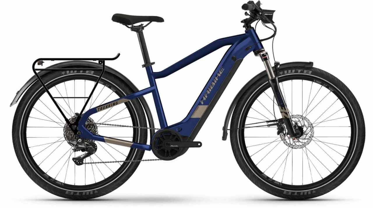 Haibike Trekking 7 I630Wh Blue/sand E-Bike Trekkingrad Herren