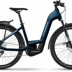 Haibike Trekking 8 Gloss Roy / Blue Met / Silver E-Bike Trekkingrad Tiefeinsteiger