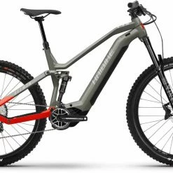 Haibike AllMtn 4 Gloss Khaki Red E-Bike Fully Mountainbike