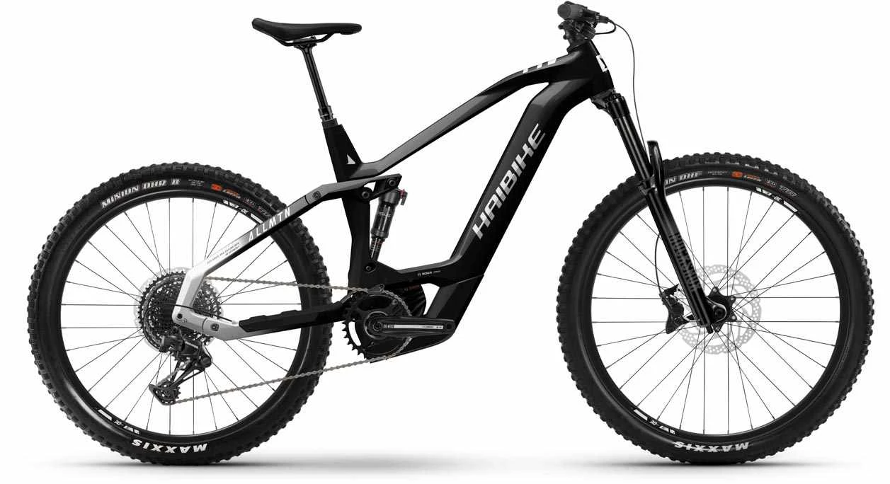 Haibike AllMtn CF 8 Gloss Black White E-Bike Fully Mountainbike