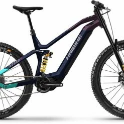 Haibike Nduro 8 Freeride Gloss Navy Pink Aqua Titan E-Bike Fully Mountainbike