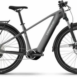 Haibike Trekking 4 Dark Silver/pearl Matt E-Bike Trekkingrad Herren