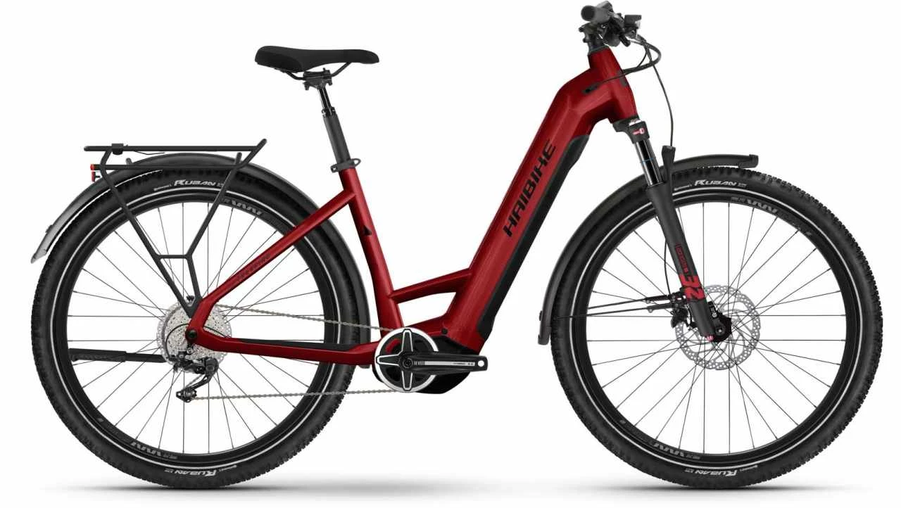 Haibike Trekking 5 Dynamite Red/black Gloss E-Bike Trekkingrad Tiefeinsteiger