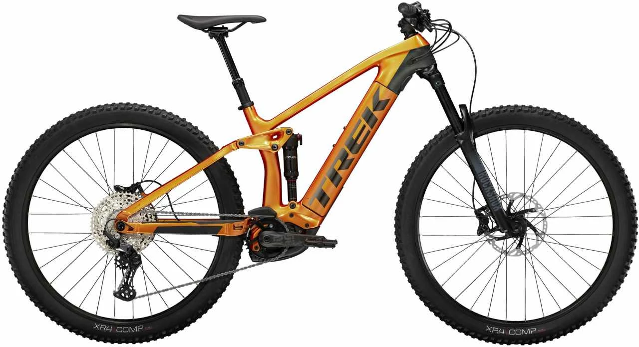 Trek Rail 9.5 Factory Orange / Lithium Grey E-Bike Fully Mountainbike