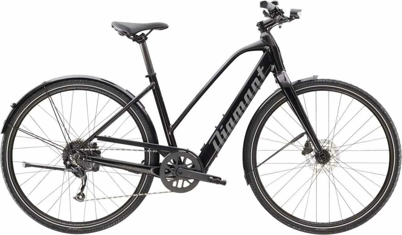 Diamant 365 Deluxe (Midstep) Tiefschwarz E-Bike Trekkingrad Damen