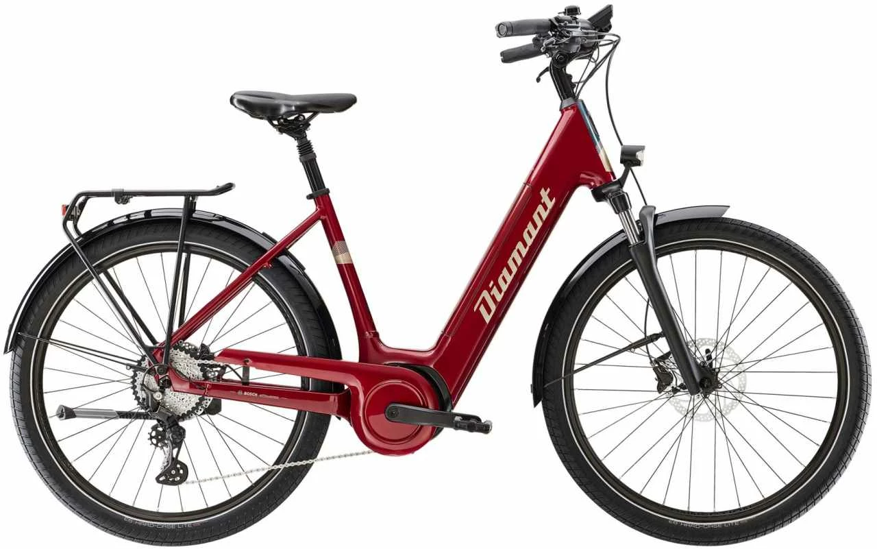 Diamant Mandara Gen 3 TIE 725Wh Aventurinrot Metallic E-Bike Trekkingrad Tiefeinsteiger