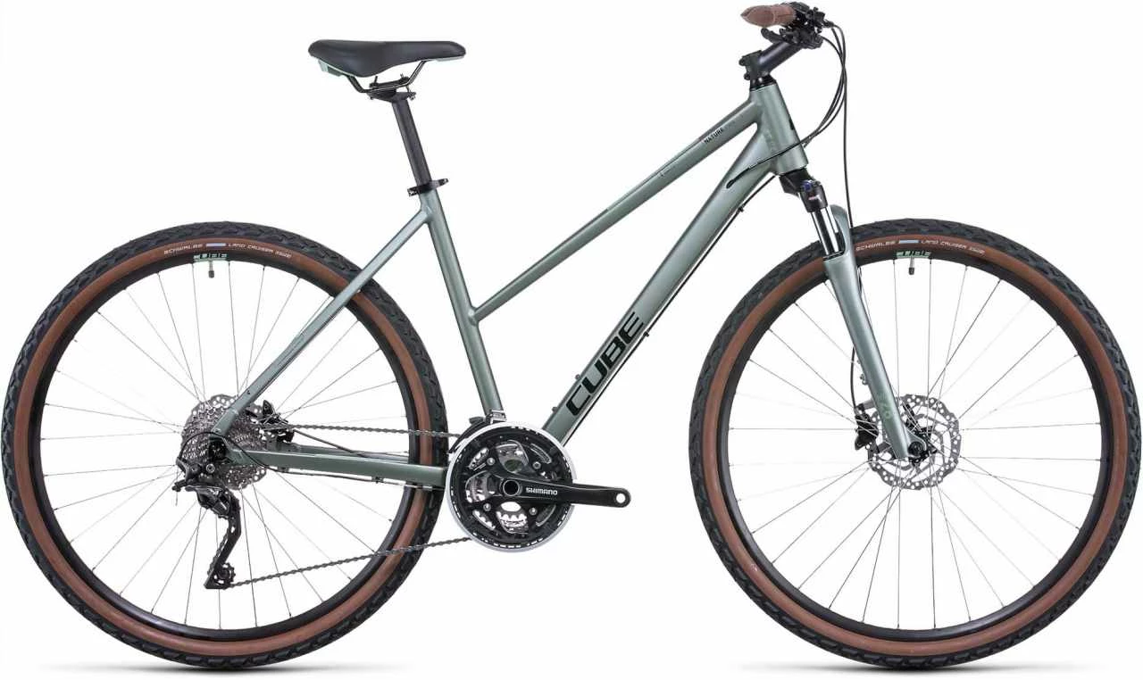 Cube Nature Pro Silvergreen N Black Crossrad Damen