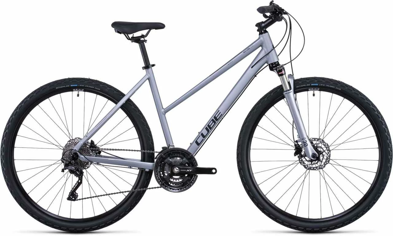 Cube Nature EXC Polarsilver N Black Crossrad Damen