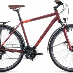 Cube Touring Darkred N Red Trekkingrad Herren