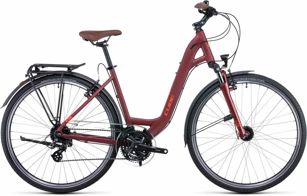Cube Touring Darkred N Red Trekkingrad Tiefeinsteiger