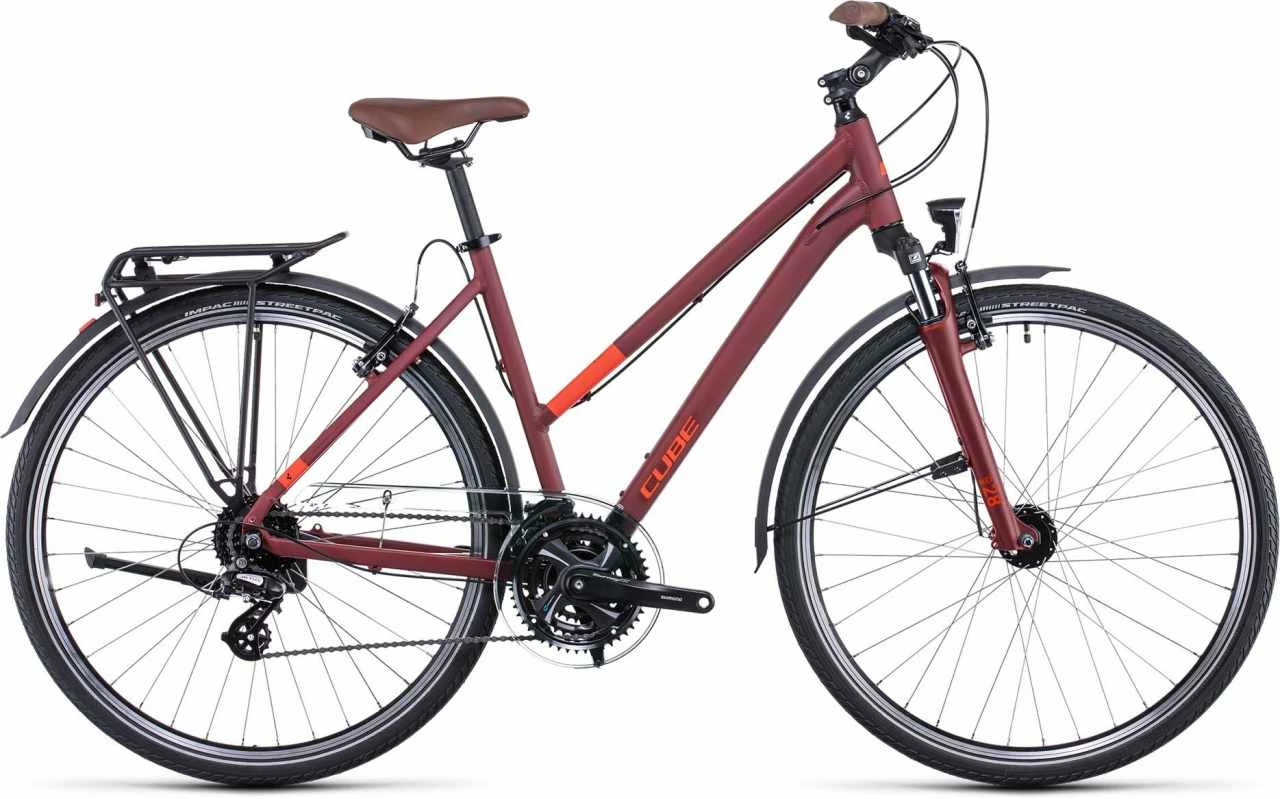 Cube Touring Darkred N Red Trekkingrad Damen