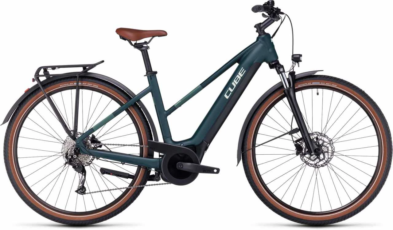 Cube Touring Hybrid ONE 500 Darkgreen N Green E-Bike Trekkingrad Damen
