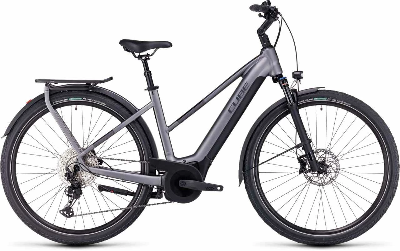 Cube Touring Hybrid EXC 625 Grey N Metal E-Bike Trekkingrad Damen