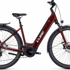 Cube Touring Hybrid EXC 625 Red N White E-Bike Trekkingrad Tiefeinsteiger