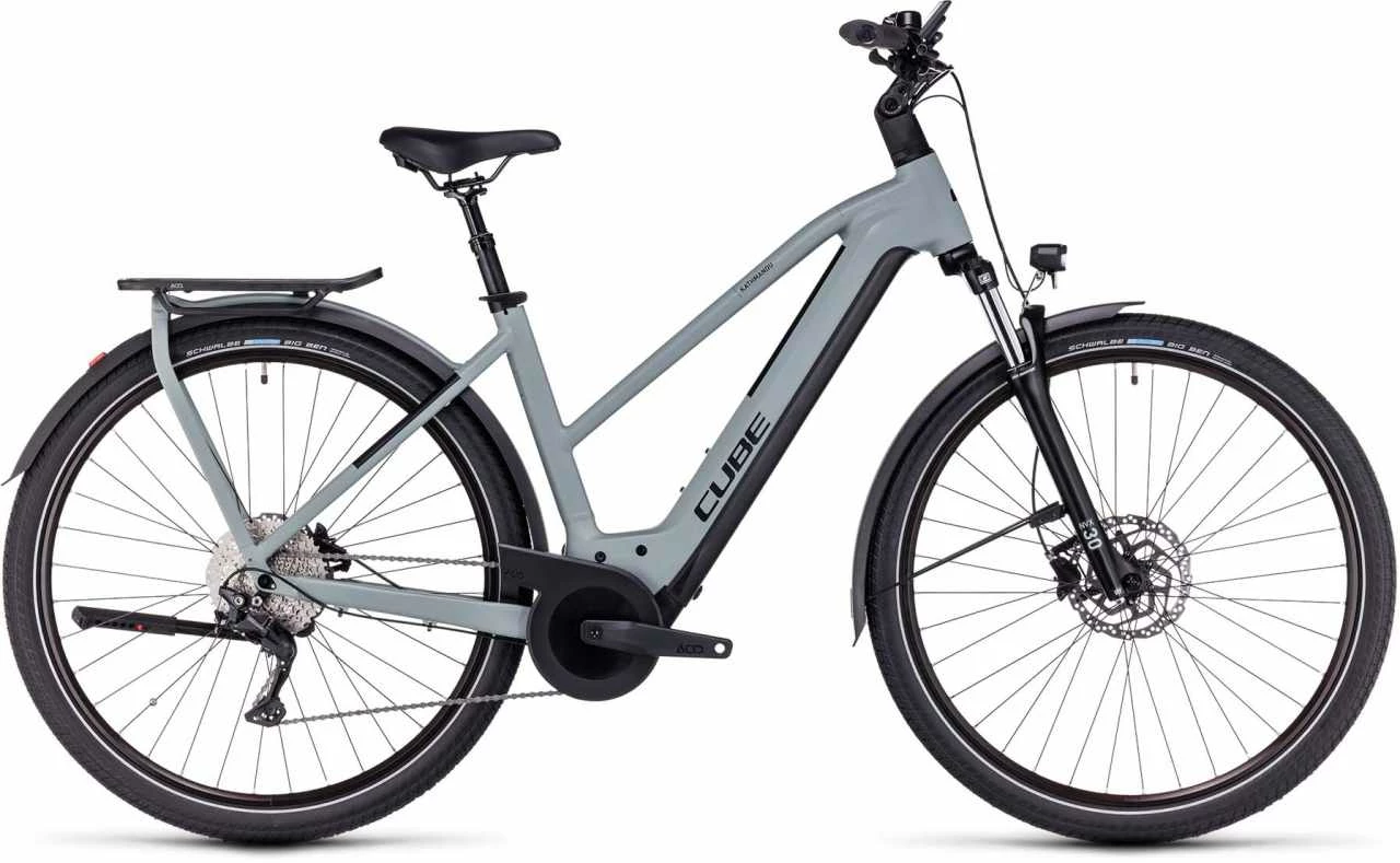 Cube Kathmandu Hybrid ONE 750 Swampgrey N Black E-Bike Trekkingrad Damen
