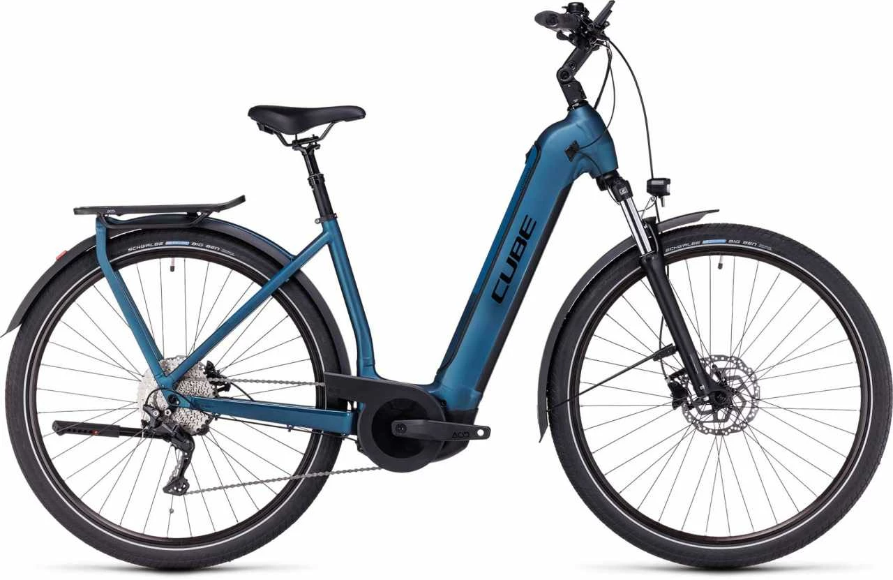 Cube Kathmandu Hybrid ONE 750 Blue N Black E-Bike Trekkingrad Tiefeinsteiger