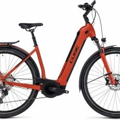 Cube Kathmandu Hybrid EXC 750 Red N Black E-Bike Trekkingrad Tiefeinsteiger
