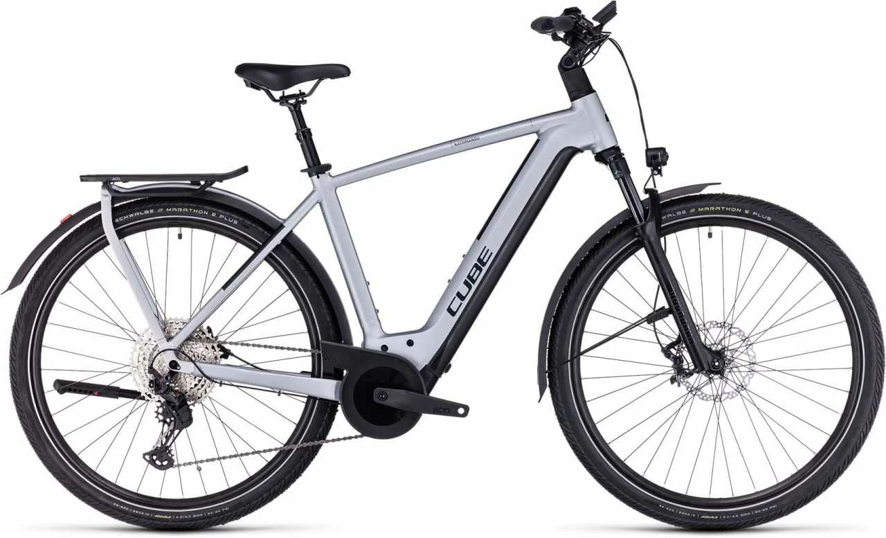 Cube Kathmandu Hybrid SLX 750 Polarsilver N Black E-Bike Trekkingrad Herren