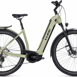Cube Kathmandu Hybrid SLX 750 Green N Olive E-Bike Trekkingrad Tiefeinsteiger