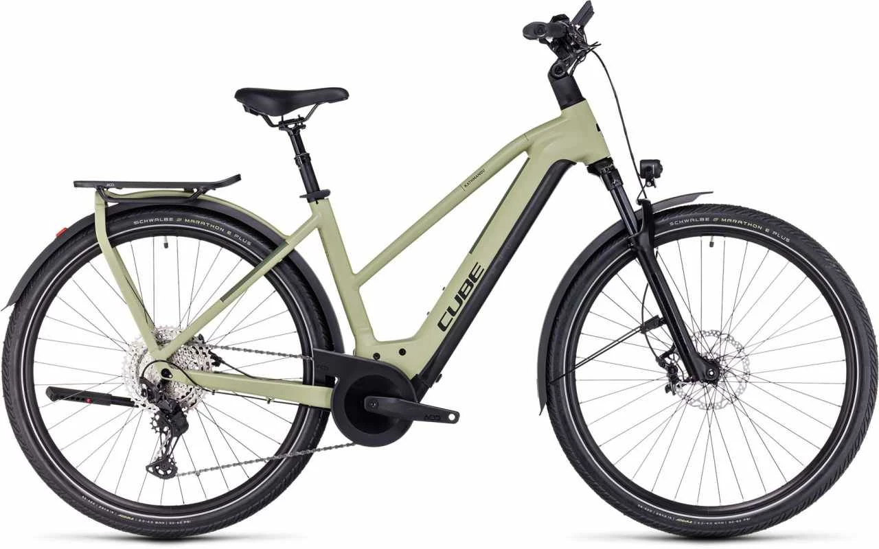 Cube Kathmandu Hybrid SLX 750 Green N Olive E-Bike Trekkingrad Damen