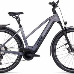 Cube Kathmandu Hybrid SLT 750 Prizmsilver N Grey E-Bike Trekkingrad Damen