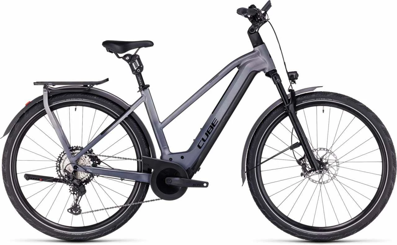 Cube Kathmandu Hybrid SLT 750 Prizmsilver N Grey E-Bike Trekkingrad Damen