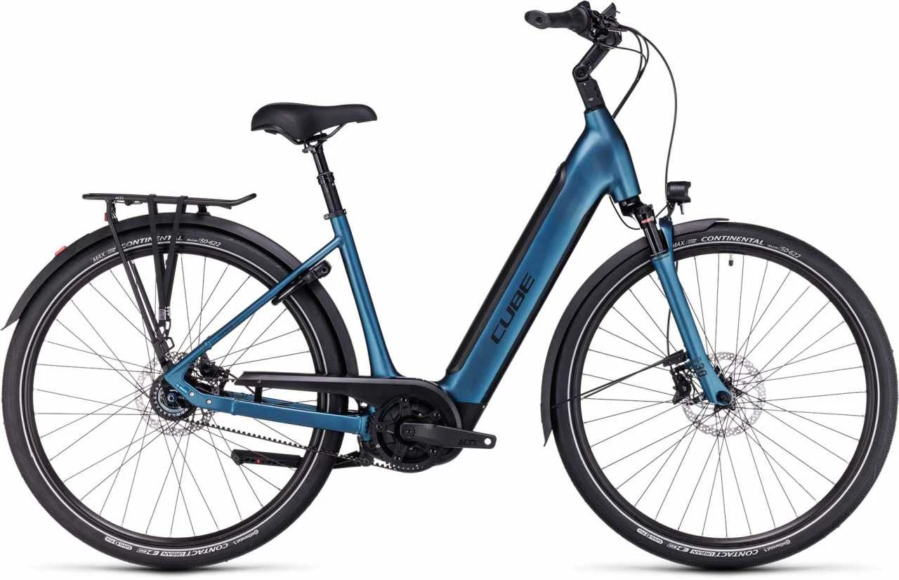 Cube Supreme Hybrid EXC 625 Blue N Black E-Bike Trekkingrad Tiefeinsteiger