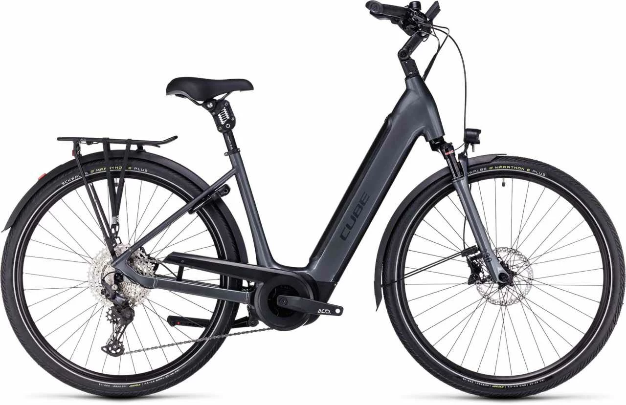 Cube Supreme Sport Hybrid EXC 625 Graphite N Black E-Bike Trekkingrad Tiefeinsteiger