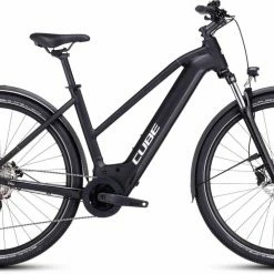 Cube Nuride Hybrid Pro 625 Allroad Black N Metal E-Bike Trekkingrad Damen