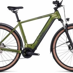 Cube Nuride Hybrid Pro 625 Allroad Shinymoss N Black E-Bike Trekkingrad Herren