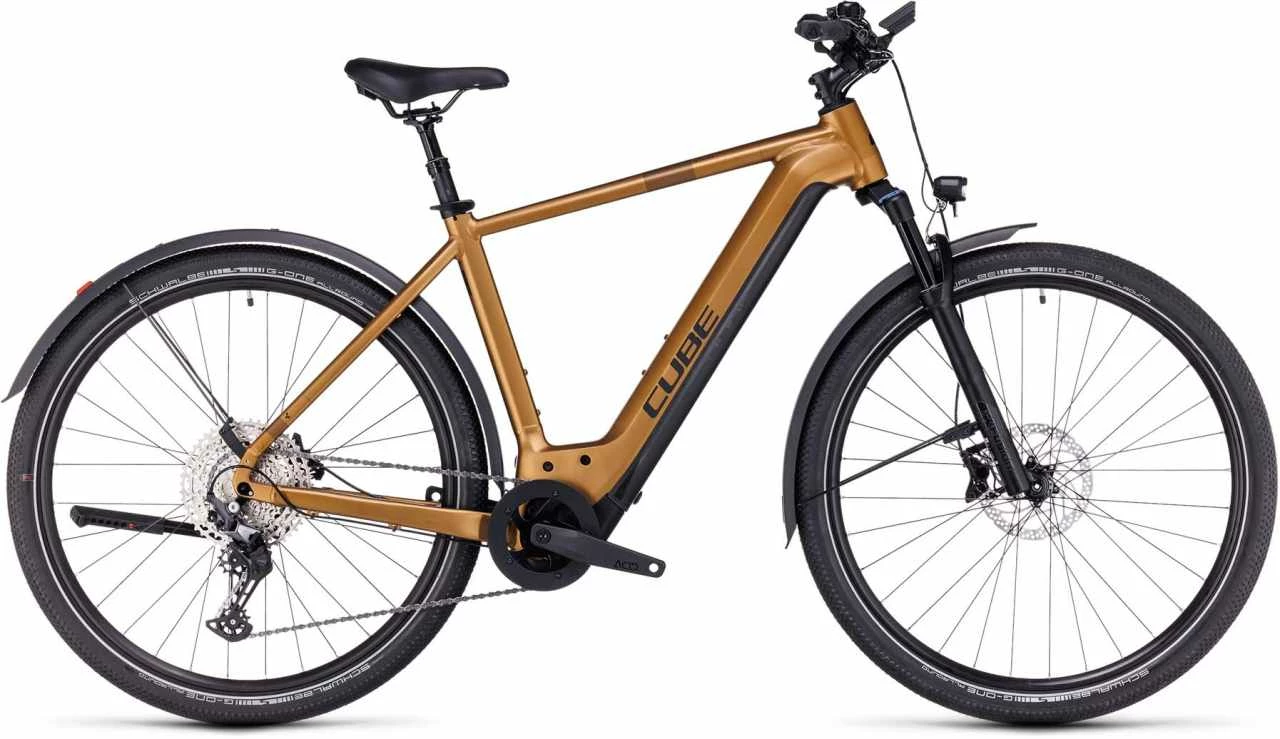Cube Nuride Hybrid EXC 625 Allroad Caramel N Black E-Bike Trekkingrad Herren