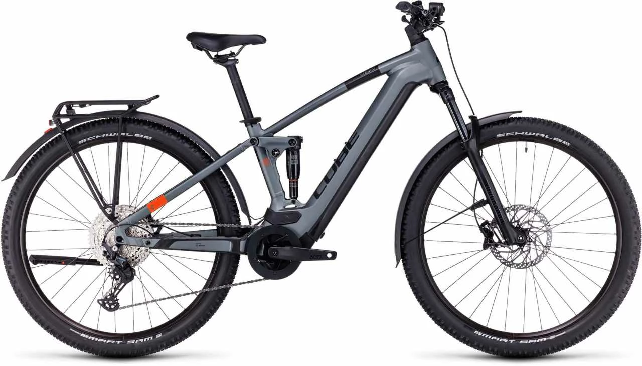 Cube Stereo Hybrid 120 Pro Allroad 750 Flashgrey N Orange E-Bike Fully Mountainbike