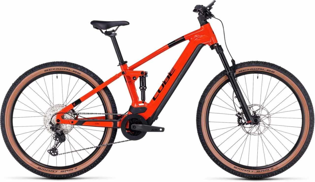 Cube Stereo Hybrid 120 Race 625 Fireorange N Black E-Bike Fully Mountainbike