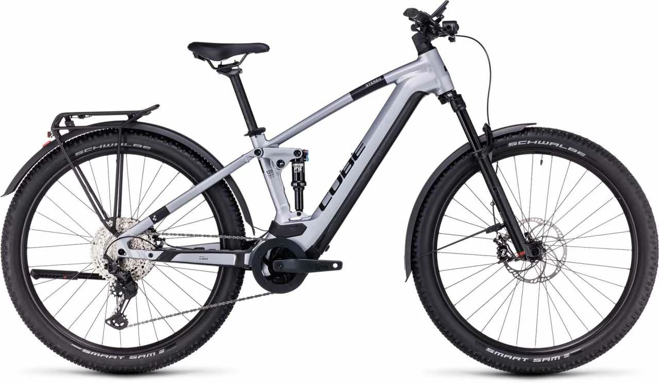 Cube Stereo Hybrid 120 Race Allroad 625 Polarsilver N Black E-Bike Fully Mountainbike