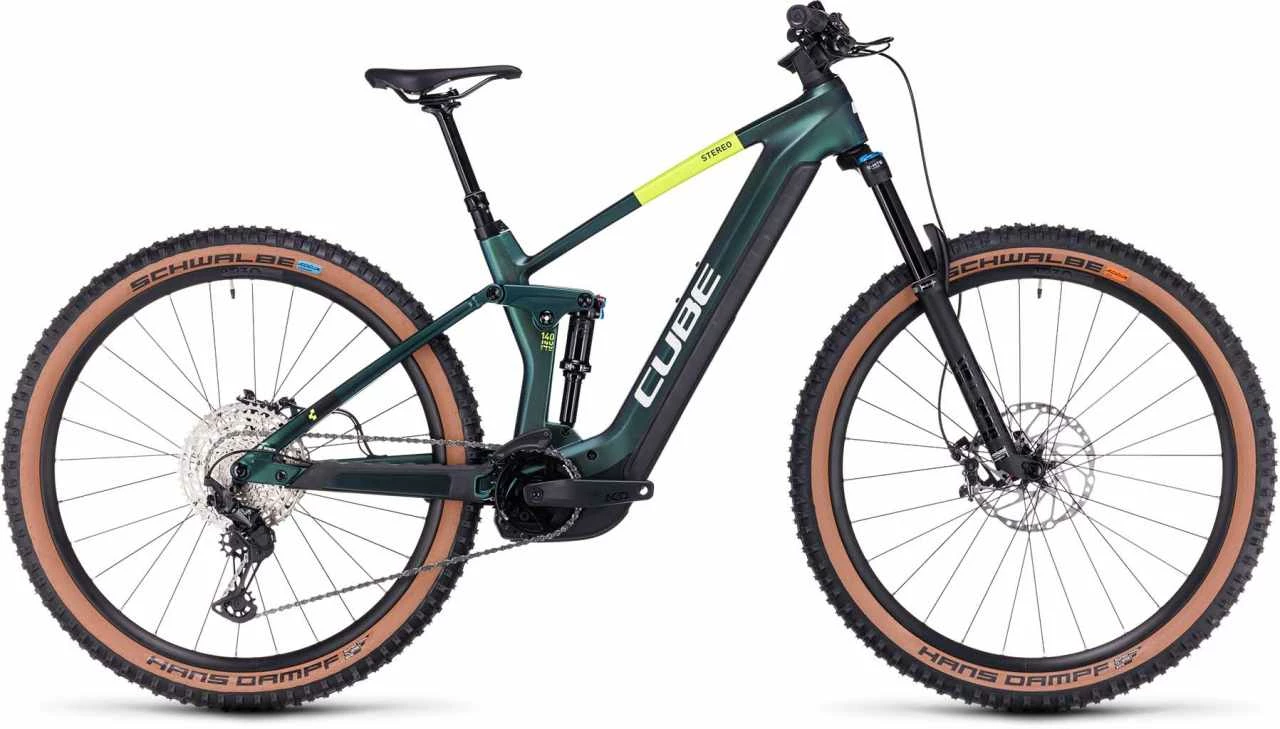 Cube Stereo Hybrid 140 HPC SLX 750 Goblin N Yellow E-Bike Fully Mountainbike
