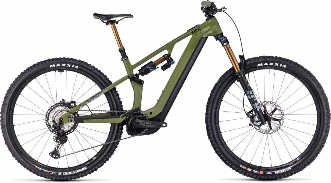 Cube Stereo Hybrid ONE55 C:68X TM 750 29 Olive N Chrome E-Bike Fully Mountainbike