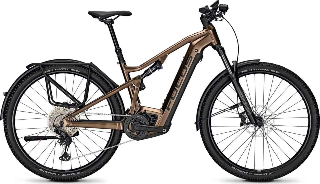 Focus THRON2 6.8 EQP 750 Wh Gold Brown E-Bike, Mountainbike Fully
